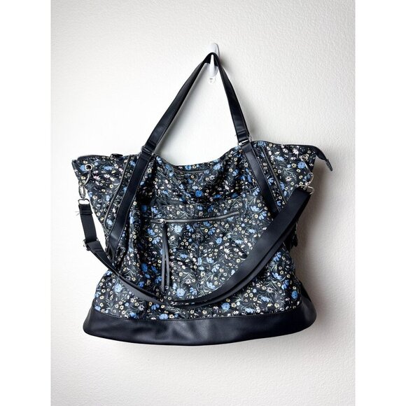 Wild Fable Floral Print Large Convertible Tote Bag Weekender - Picture 1 of 6